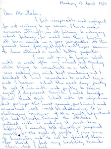 Letter to Don Gordon from former Abbot Academy student Kim, April 13, 1970