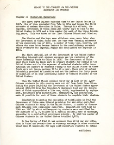 Report to Congress on the Chinese Emergency Aid Program, Helen Ripley, Abbot Academy, class of 1930