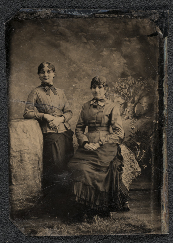 Nettie Bancroft and friend, Abbot Academy, class of 1883