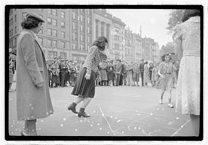 Hopscotch game, Boston Common