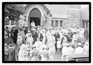 Wedding, daughter of Mrs. Richard Howard taken at Presentation Church Oak Sq. Brighton