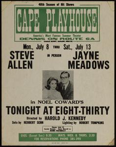 In person Steve Allen, Jayne Meadows in Noel Coward's Tonight at Eight-Thirty