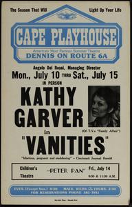 In person Kathy Garver in "Vanities"