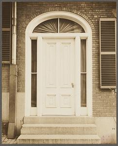 Boston, Massachusetts. Doorway, 84 Mt. Vernon St.