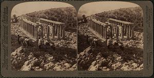Bassae Temple of Apollo, of 4th. cent. B.C., (S.W.) on a lonely mountain-side in southern Greece