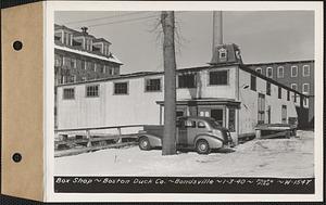 Box shop, Boston Duck Co., Bondsville, Palmer, Mass., Jan. 3, 1940