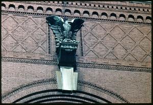 Eagle statue, power plant, Atlantic Ave.