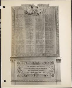 Memorial panel, South Boston High School