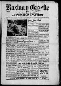 Roxbury Gazette and South End Advertiser, November 19, 1954