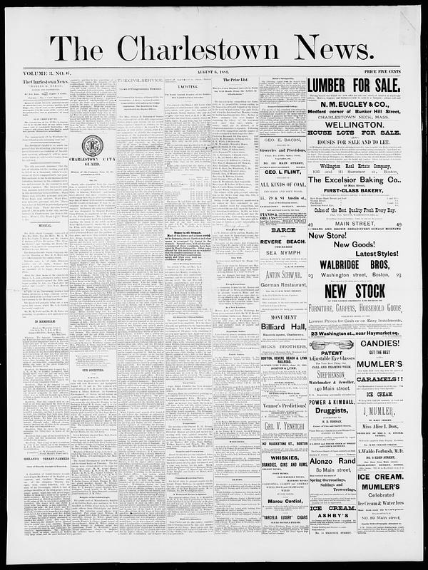 The Charlestown News, August 06, 1881 - Digital Commonwealth