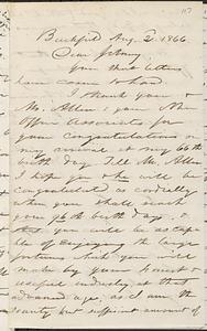 Letter from Zadoc Long to John D. Long, August 2, 1866