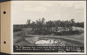 Contract No. 80, High Level Distribution Reservoir, Weston, photo no. 6 of panoramic view, looking northwest from point "A" at site of high level distribution reservoir, Weston, Mass., Aug. 23, 1939