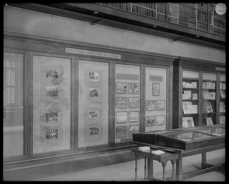 Boston Public Library. Copley Square. Fine arts exhibition room -- 50th anniversary of American Library Association