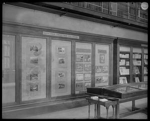 Boston Public Library. Copley Square. Fine arts exhibition room -- 50th anniversary of American Library Association