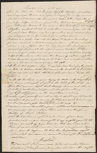 Mashpee Revolt, 1833-1834 - Letter from Daniel Amos and Isreal Amos to Phineas Fish, June 26, 1833
