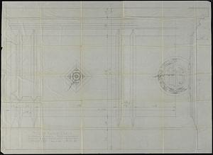 Full-scale drawing of altar table