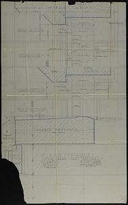 Full-scale drawing of side entrance door frame and threshold