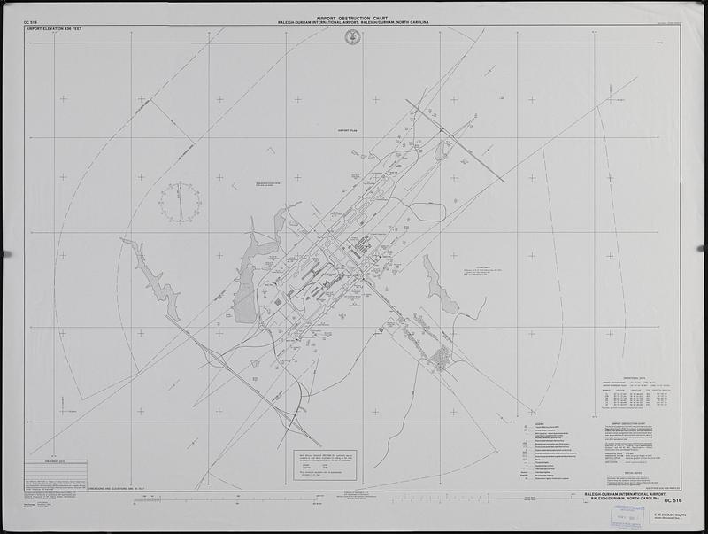 Airport obstruction chart, OC 516, Raleigh-Durham International Airport, Raleigh/Durham, North Carolina