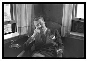 Pops Arthur Fiedler at home