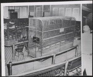Old prisoner cage in East Cambridge Superior Criminal Court