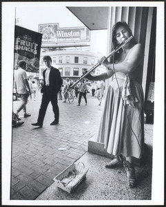 Street musicians at Harvard Square