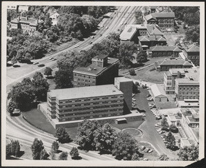 New air view of Mount Auburn Hospital, Cambridge