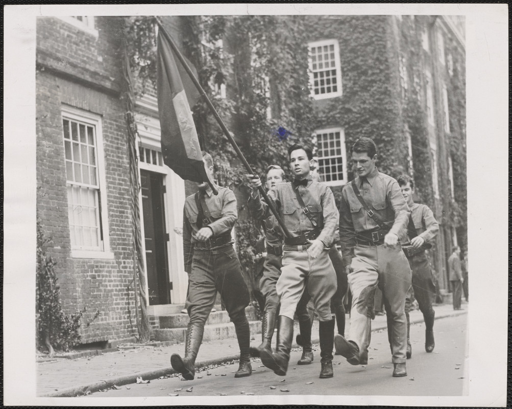 Harvard student hold a "Nazi" parade