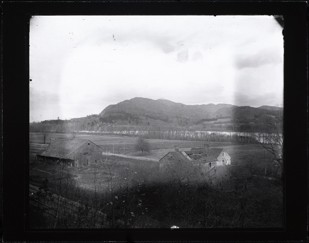 View of Mount Holyoke and the Summit House from north of Holyoke
