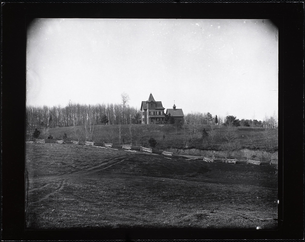 Three-story house with turret and star
