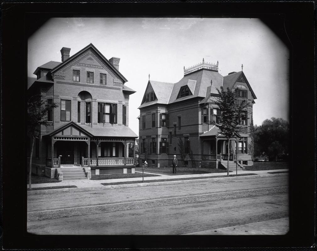 Two brick Queen Anne Style houses