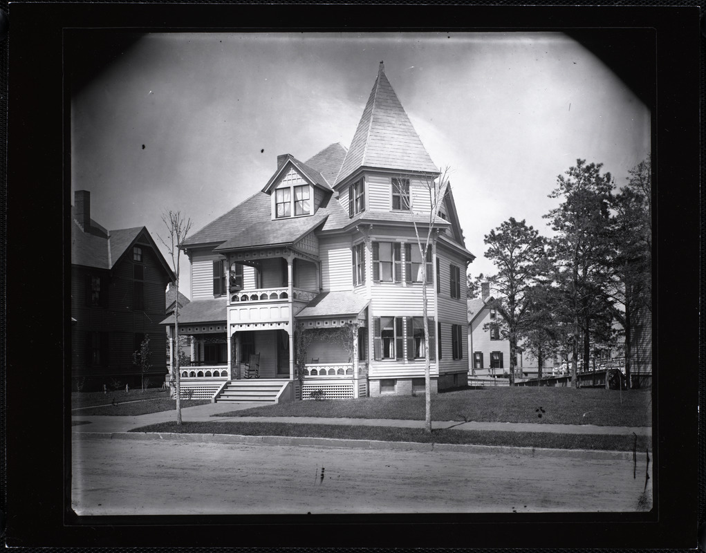 Three-story house with tower