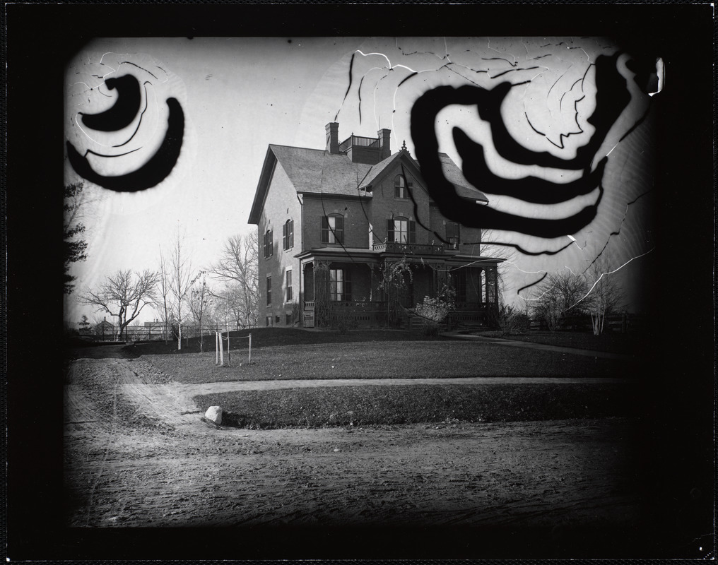 Three-story brick house with widow's walk