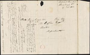 Mitchell Hinsdile to George Coffin, 27 February 1833