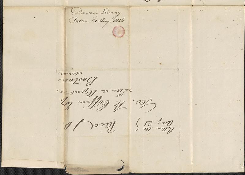 David Lurvey to George Coffin, 21 August 1846 - Digital Commonwealth