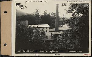 White Brothers Co., mill (rear view), Barre, Mass., Aug. 4, 1930