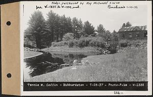 Tennie M. Coffin, mill and dam, Hubbardston, Mass., Jul. 29, 1937