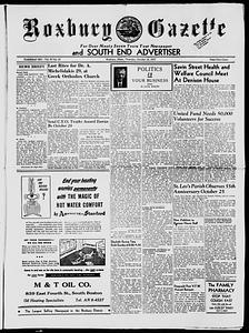 Roxbury Gazette and South End Advertiser, October 24, 1957