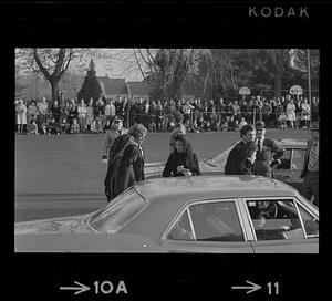 Jackie Onassis at Cardinal Cushing's funeral, Hanover