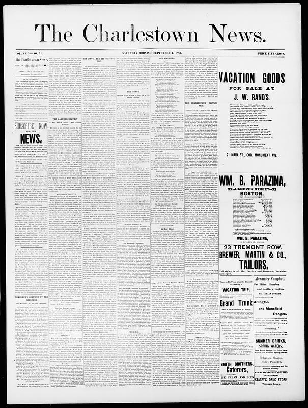 The Charlestown News, September 01, 1883 - Digital Commonwealth