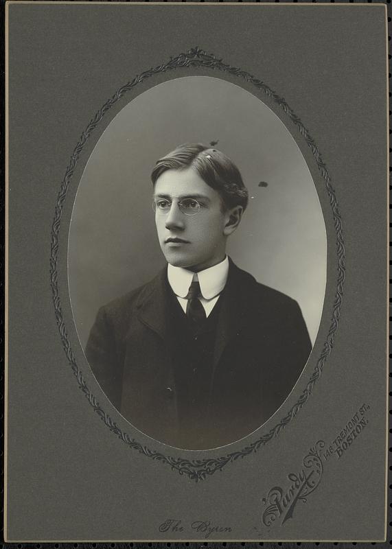 Boston Latin School 1902 Senior portrait, Harold Ingalls Dyer