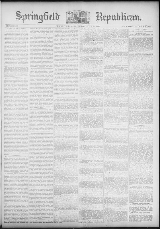 Springfield Weekly Republican - Digital Commonwealth