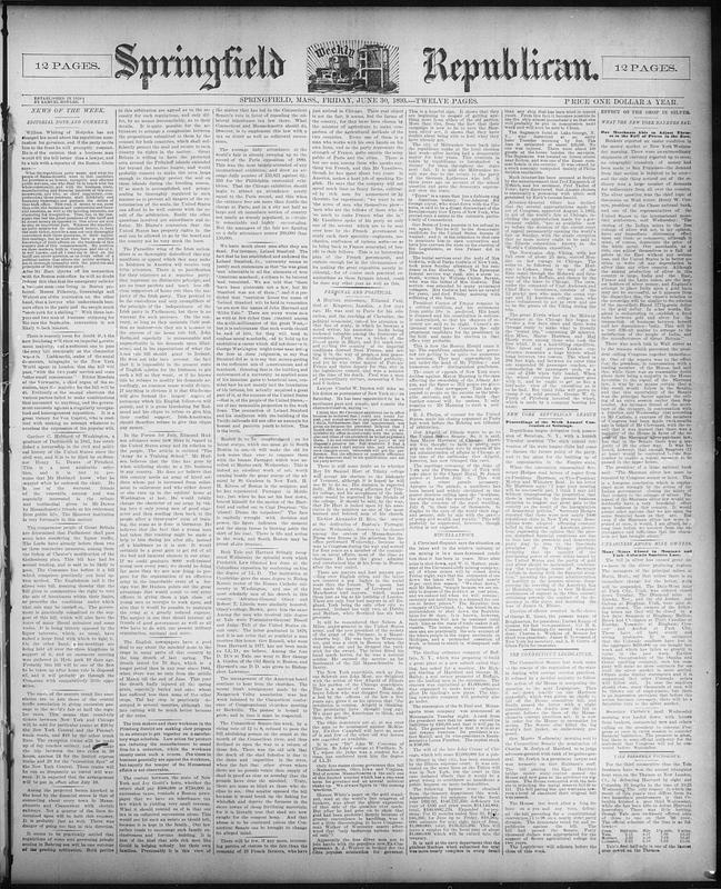 Springfield Weekly Republican - Digital Commonwealth