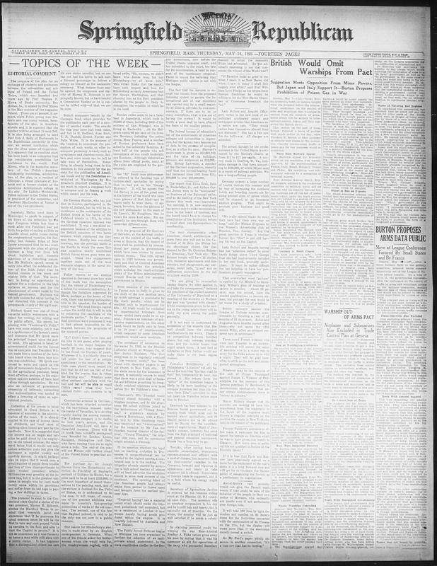 Springfield Weekly Republican - Digital Commonwealth