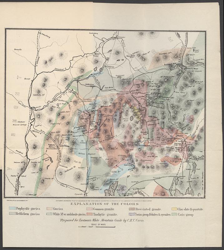 Geological map of the White Mountains, New Hampshire
