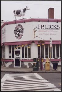 J P Licks ice cream shop, Centre St. & Seaverns Ave.