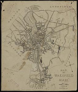 Map of Wakefield Mass.