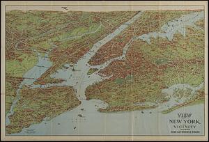 View of New York and vicinity showing good automobile roads