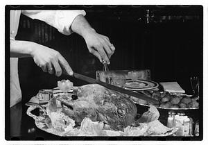 Carving a chicken