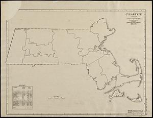 County outline map of Massachusetts
