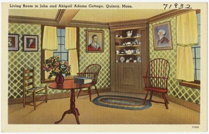 Living room in John and Abigail Adams Cottage, Quincy, Mass.